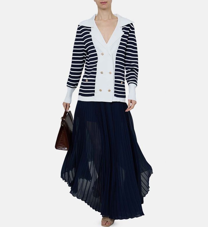 Pleated Flared Skirt