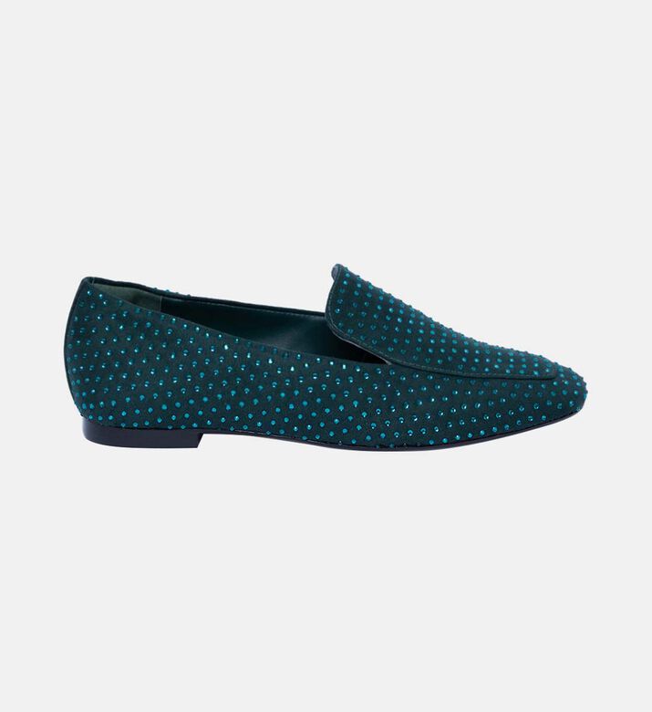 Rhinestone Flat Heel Moccasin