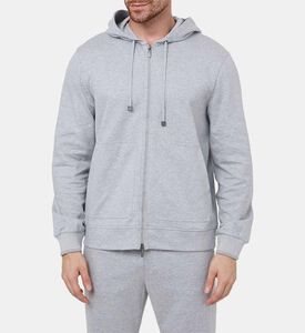 سويت شيرت محبوك بغطاء رأس