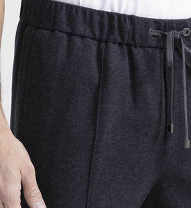 بنطال بحزام خصر مطاطي بقصة عادية