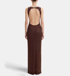 JW PEI Rhinestone Twisted-strap Open-back Maxi Dress, Model View