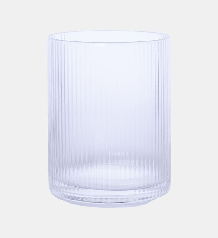 Double Wall Stripe Drinking Glass 4-piece Set - 7.8xh10cm