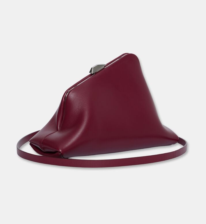 The Attico Day Off Small Shoulder Strap Clutch, Burgundy, Packshot View