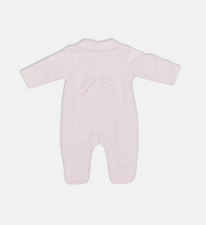 My First Collection Angel Wings Romper, Pink, 1m, Packshot View