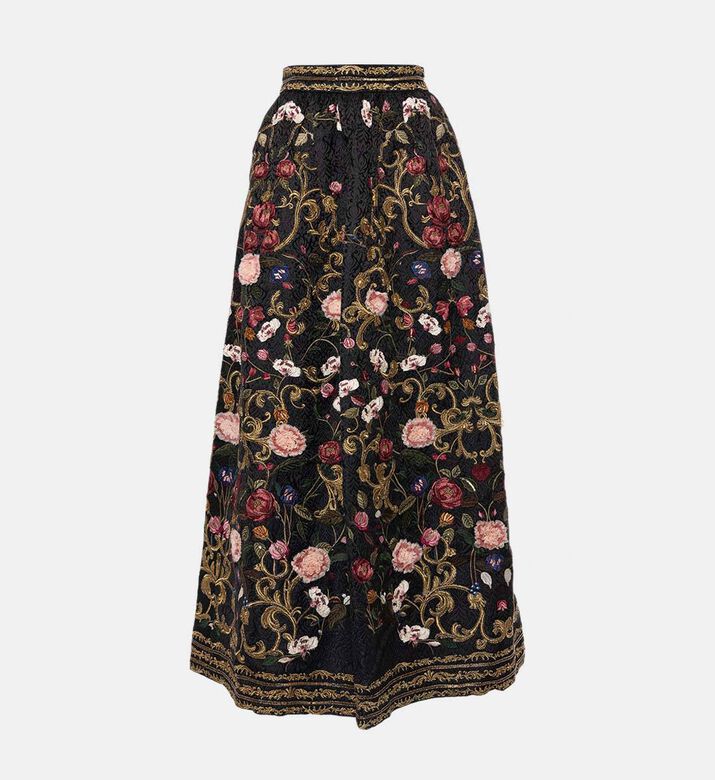 Alice and Olivia Floral-embroidery Maxi Skirt, Packshot View