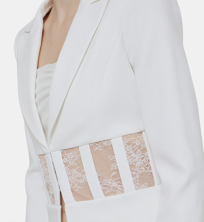 Alexia Lace Sheer Corset Blazer