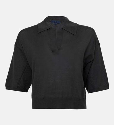 Elton Merino Wool Polo Pull-over