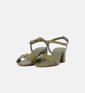Leather Mid-heel Sandals Leather Mid-heel Sandals
