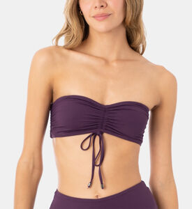 Dark Grape Bandy Bandeau Bikini Top