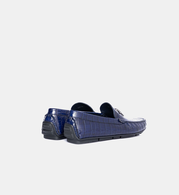 Crocodile-print Mirror Snake Loafers Crocodile-print Mirror Snake Loafers