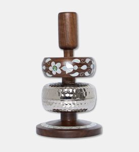 Darmisak Charm Spirit Metal Taper Candle Holder, Packshot View