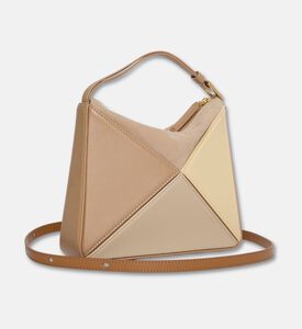Mlouye Flex Calf Leather Mini Hobo Bag, Yellow, Packshot View