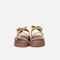 The Kiki Metallic Gladiator Sandals