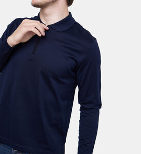 Half-zip Collar Long Sleeve Polo