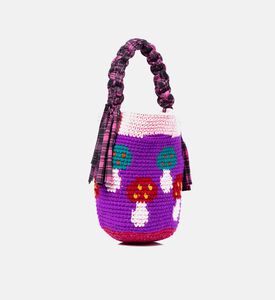 حقيبة كروشيه بشكل فطر