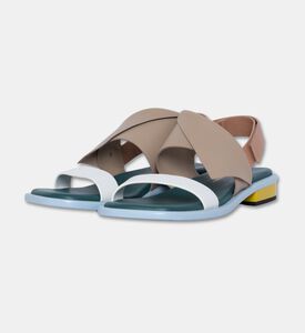 UN United Nude Cow Leather Asymmetrical Straps Sandals, Blue, Eu-40, Packshot View