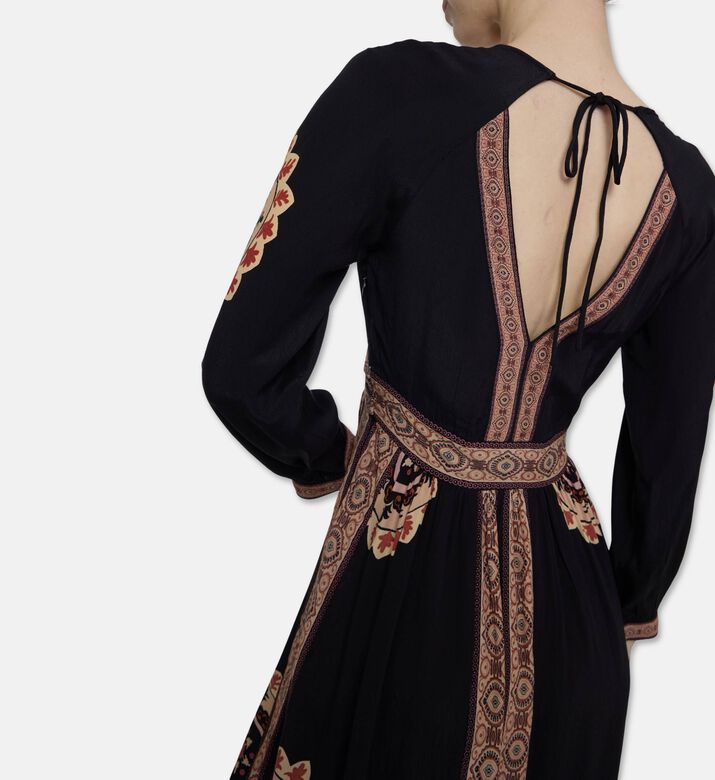 Ba and Sh Embroidered Maxi Dress, Model View