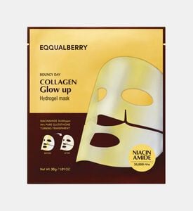 Eqqualberry Collagen Glow-up Hydrogel Mask, Packshot View Eqqualberry Collagen Glow-up Hydrogel Mask, Packshot View