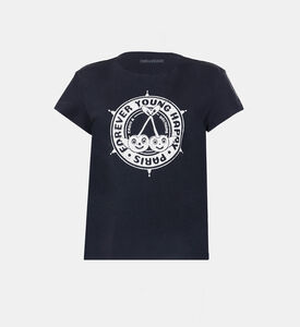 تيشيرت واك مرصع بشعار