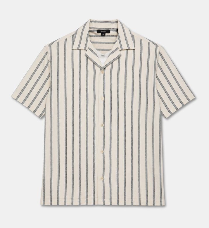 Vince Terry Striped Short-sleeve Shirt, Packshot View