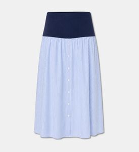 Karl Lagerfeld Striped Panel Midi Skirt, Packshot View