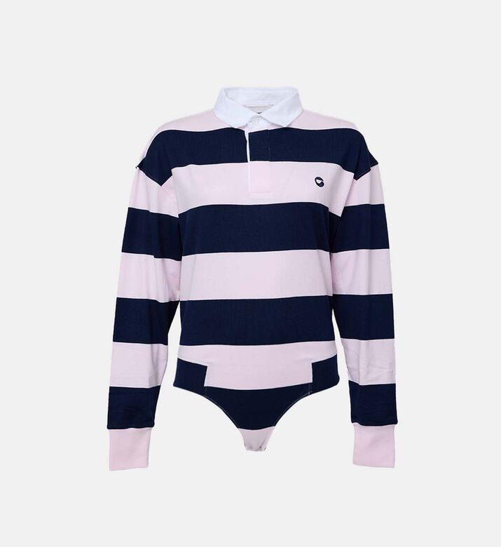 Striped Polo Bodysuit