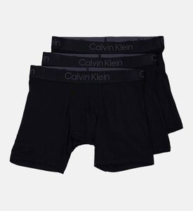 Calvin Klein Cotton Logo-print 3-pack Boxer Briefs, Packshot View