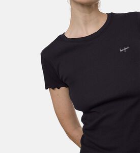 Maison Labiche Folies Scalloped Edges Top, Model View