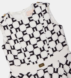 Girl Monogram Sleeveless Dress