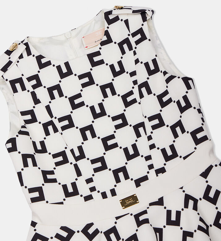 Girl Monogram Sleeveless Dress