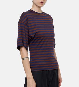 Plan C Stripe-print Short-sleeve T-shirt, Model View