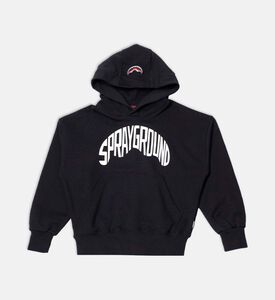 Sharkshape Logo-print Basic Hoodie