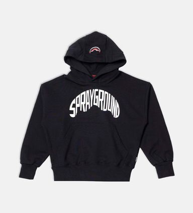 Sharkshape Logo-print Basic Hoodie