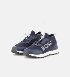 Lace-up Knit Sock Sneakers