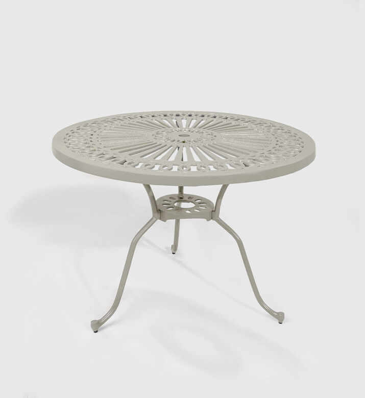 Home Deco and More Bistro Dining Table With 2 Chairs Off White, Packshot View