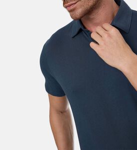 Vince Short-sleeve Regular-fit Polo, Blue, L, Model View