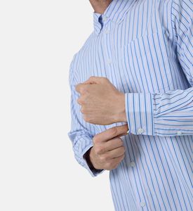 قميص قطن بنقشة مخططة