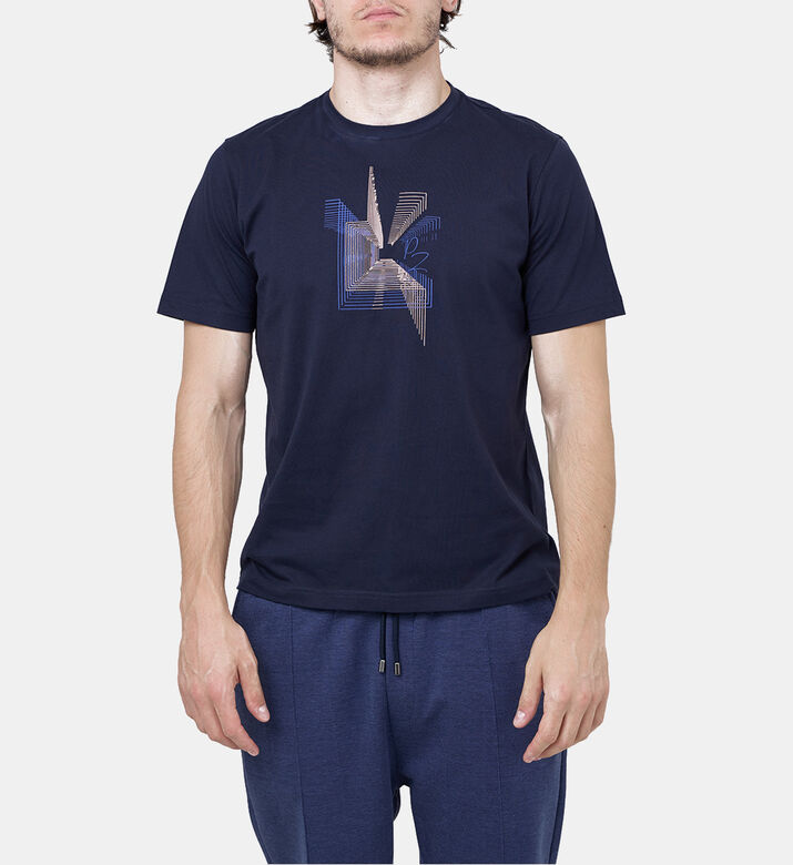 تيشيرت قطن بطبعة غرافيك