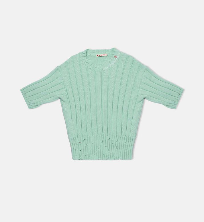 Distressed-effect Knitted T-shirt