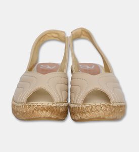 Salvi Slingback Wedge Espadrille Sandals, Beige, Eu-41, Packshot View