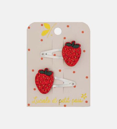 Mini Strawberry Hair Clips