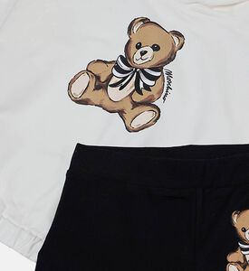 Teddy Bear-print Hoodie Leggings Set