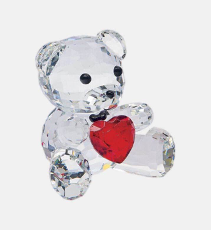 Crystal Heart Bear Figurine