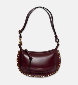 Isabel Marant Oskan Moon Leather Shoulder Bag, Burgundy, Packshot View