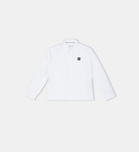 Cotton Logo-patch Poplin Shirt