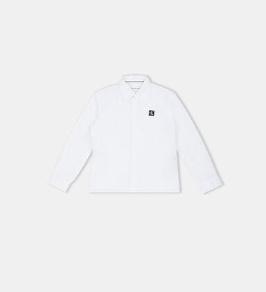 Cotton Logo-patch Poplin Shirt