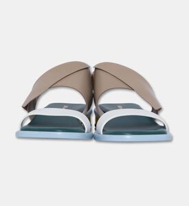 UN United Nude Cow Leather Asymmetrical Straps Sandals, Blue, Eu-40, Packshot View