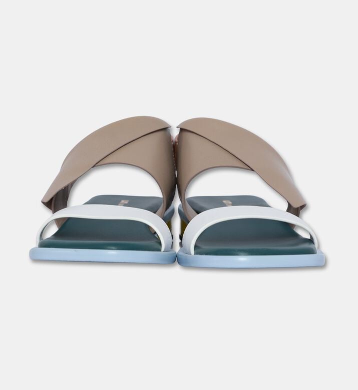 UN United Nude Cow Leather Asymmetrical Straps Sandals, Blue, Eu-40, Packshot View