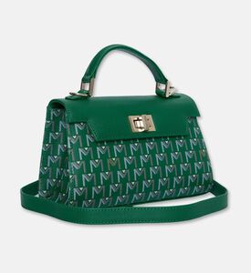 Maya.M Leticia Monogram Flap Bag, Green, Packshot View