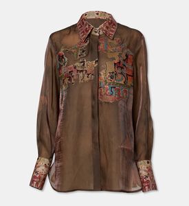 Arad Ghaderian Chiffon Handcrafted Embroidered Shirt, Packshot View